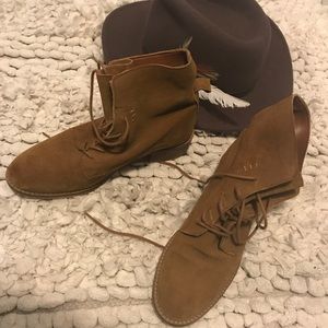Steve Madden Rosaly Boots Brown Suede Leather